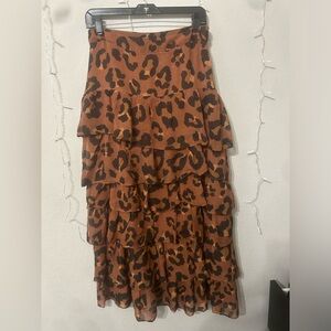 SOLDDDFARM RIO cheetah skirt